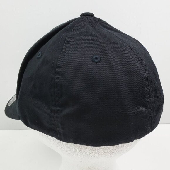 Flexfit Blank Black Hat 6277 Combed Twill Cap Men's L/XL New - Picture 8 of 8